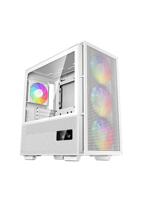 DeepCool CH560 Digital High-Airflow 140mm Fan ARGB E-ATX Mid-Tower Gaming Cabinet - White