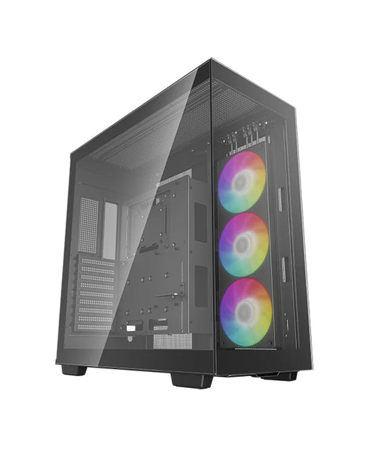 DeepCool CH780 ARGB Tempered Glass Side Panel E-ATX Full-Tower Premium Gaming Cabinet - Black