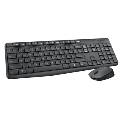 Logitech MK235 वायरलेस कीबोर्ड और माउस कॉम्बो अल्ट्रा लंबी बैटरी लाइफ के साथ 