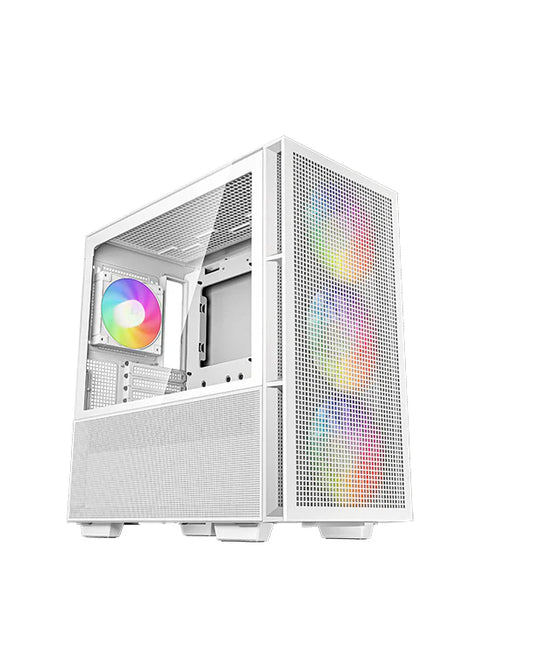 DeepCool CH560 High-Airflow 140mm Fan ARGB E-ATX Mid-Tower Gaming Cabinet - White