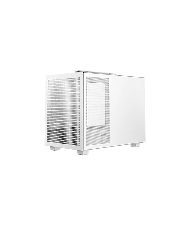 DeepCool CH160 Portable High Airflow Mini-ITX Computer Case Mini-Tower Gaming Cabinet - White