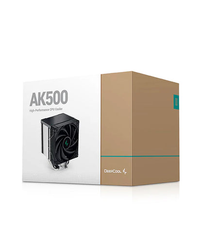 Deepcool AK500 High Performance 120mm FDB fan Single Tower CPU Air Cooler - Black