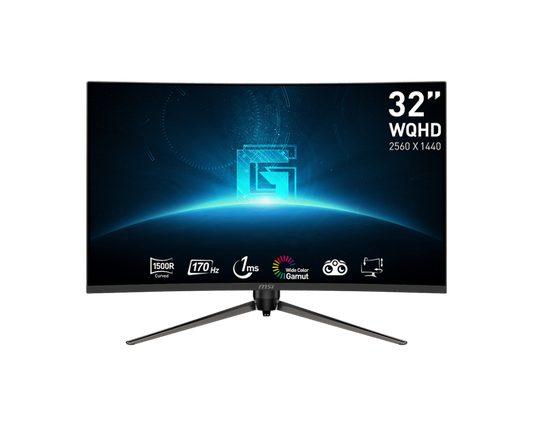 MSI G32CQ5P 31.5 Inch 170hz Refresh rate FHD VA Panel WQHD Curved Gaming Monitor