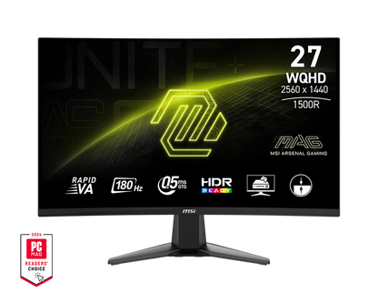 MSI MAG 27CQ6F 27" 2K WQHD 180Hz 0.5ms VA Curved Gaming Monitor