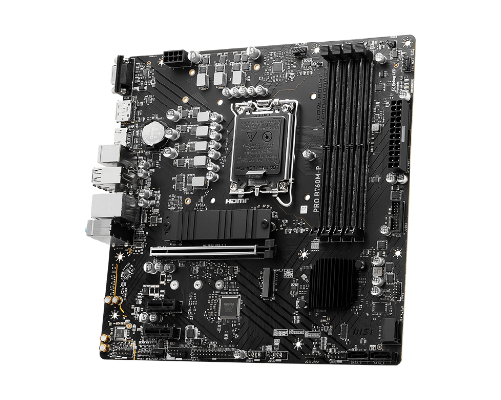 MSI PRO B760M-P DDR5 Intel LGA 1700 Socket Micro-ATX Motherboard