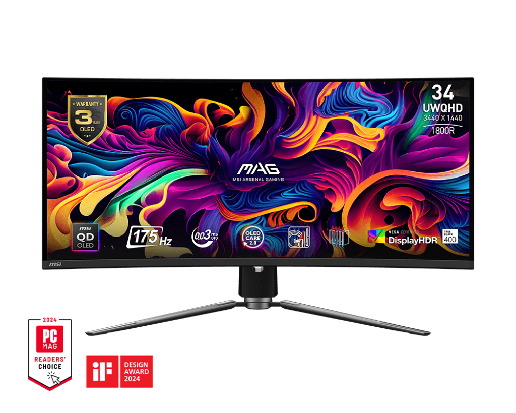 MSI Optix MAG342CQR 34-इंच UWQHD कर्व्ड गेमिंग मॉनिटर 144Hz रिफ्रेश रेट के साथ