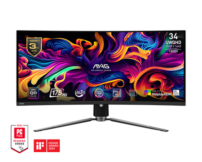 MSI Optix MAG342CQR 34-इंच UWQHD कर्व्ड गेमिंग मॉनिटर 144Hz रिफ्रेश रेट के साथ