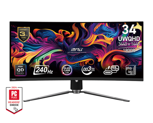 MSI Optix MAG342CQR 34-इंच UWQHD कर्व्ड गेमिंग मॉनिटर 144Hz रिफ्रेश रेट के साथ