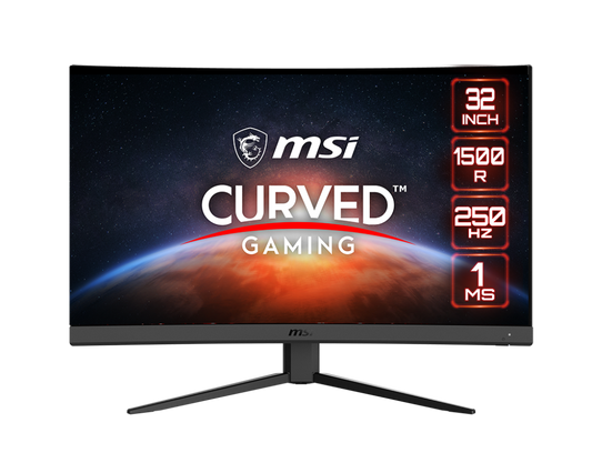 MSI G32C4X 32" FHD 250Hz 1ms VA AMD Freesync Curved Gaming Monitor