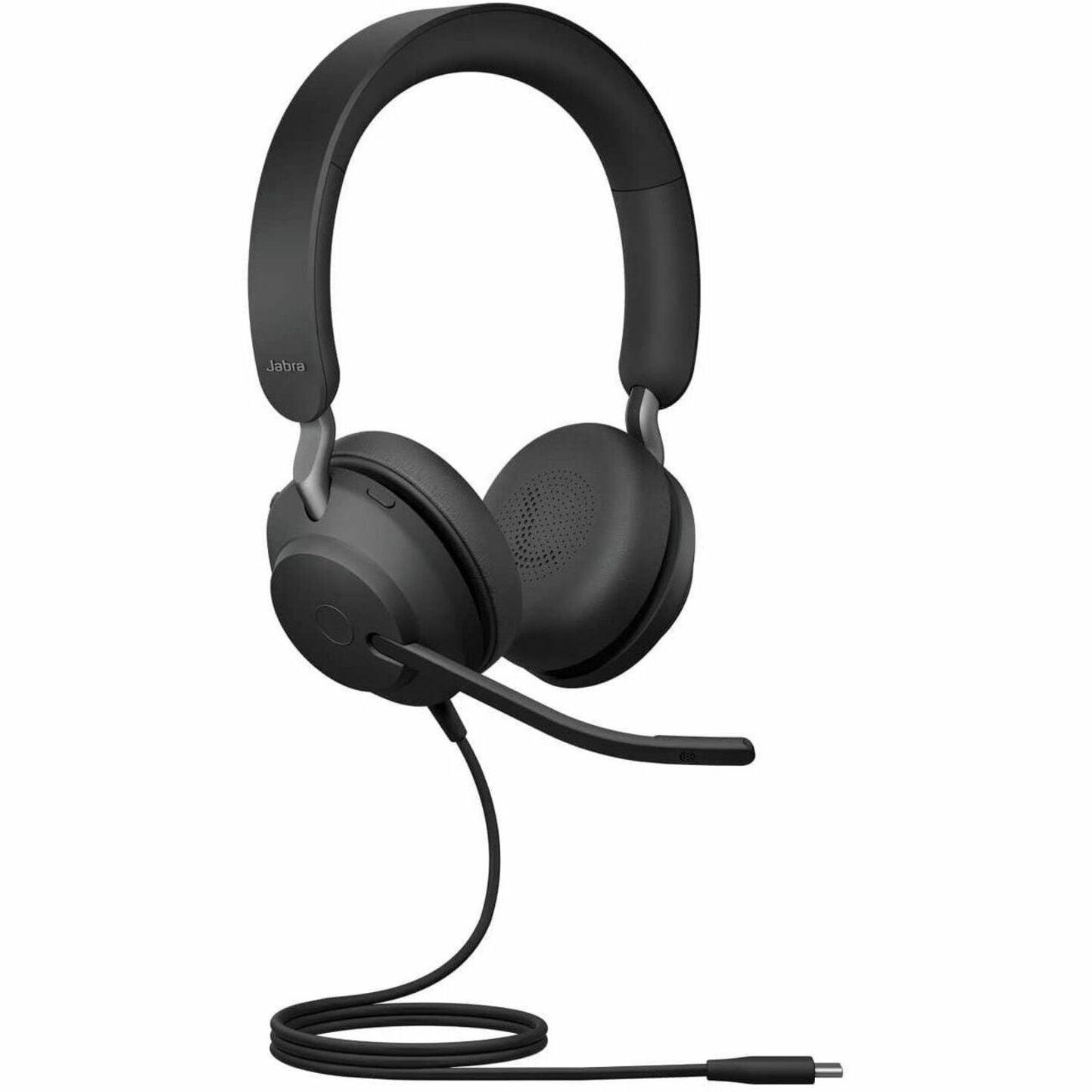 JABRA EVOLVE2 40 SE USB Type C Noise Isolation UC Stereo Headset with Mic - Black