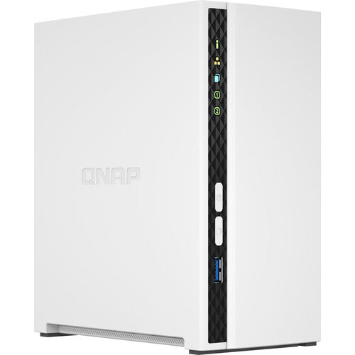 QNAP TS-233 Quad Core 2 Bay Desktop Network Attached Storage Enclosure - White