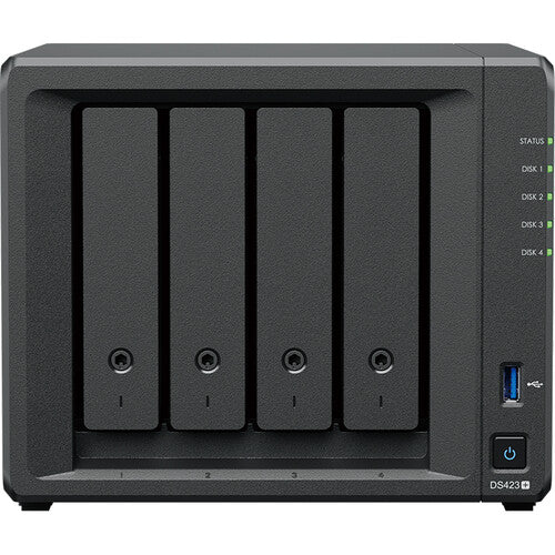 Synology DiskStation DS423+ 4-Bay Network Attached Storage Enclosure - Black