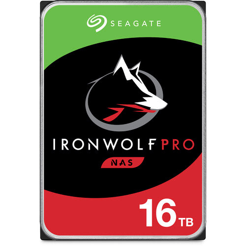 Seagate IronWolf Pro 16TB 7200 RPM 3.5" SATA 6Gb/s Enterprise NAS Internal Hard Drive