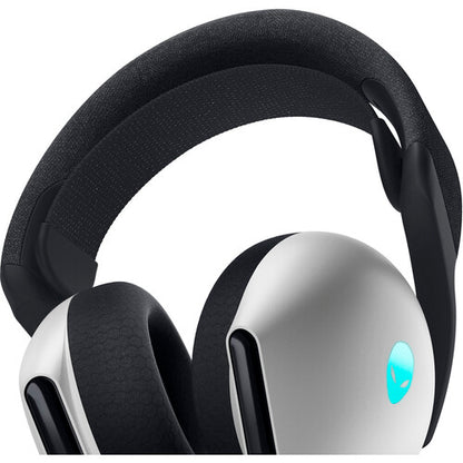 Dell Alienware AW720H RGB Dual-Mode Wireless Gaming Headset with Uni-directional Microphone - Lunar Light