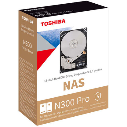 Toshiba N300 Pro 8TB 3.5" SATA 6Gb/s 7200RPM NAS Internal Hard Disk Drive