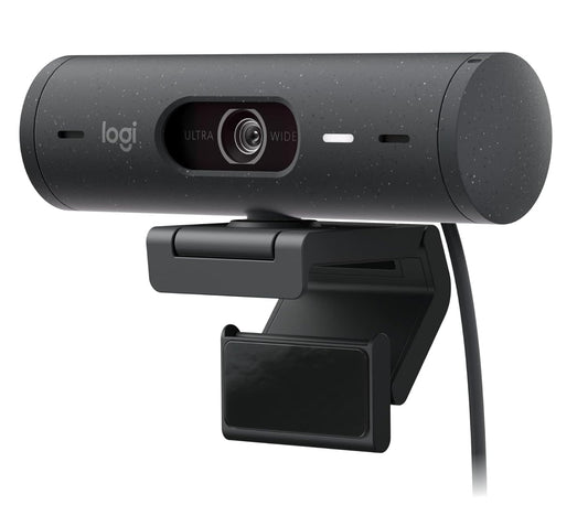 Logitech BRIO 500 Full-HD Webcam with Auto Light Corrections Black