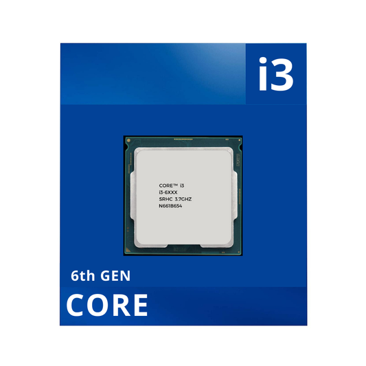 Intel Core i3-6100 6300 6th Gen Desktop Processor (Thermal Paste Included)