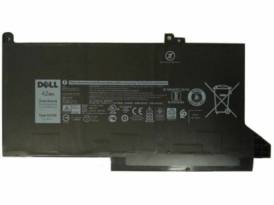 Dell DJ1J0 Original OEM 42WHr 3600mAh 11.4V 3 Cell Laptop Battery for Select Dell Laptops