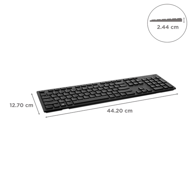 Dell KB216 Full-Size Wired Spill Resistance Keyboard with 3 Indicator Lights