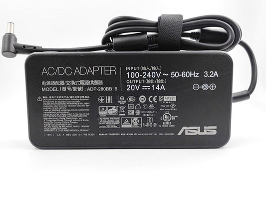 ASUS ROG Original OEM 280W 6.0mm x 3.7mm 20.0V 14.0A Laptop Charger Adapter