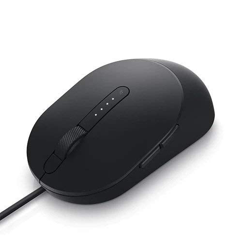 Dell MS3220 USB 2.0 3200DPI Ambidextrous Wired Laser Mouse - Black