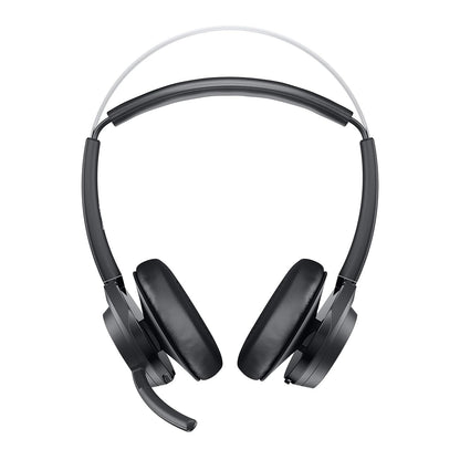 Dell WL7022 Premier Leatherette Headband Active Noise Cancellation Wireless Headset with Microphone - Black