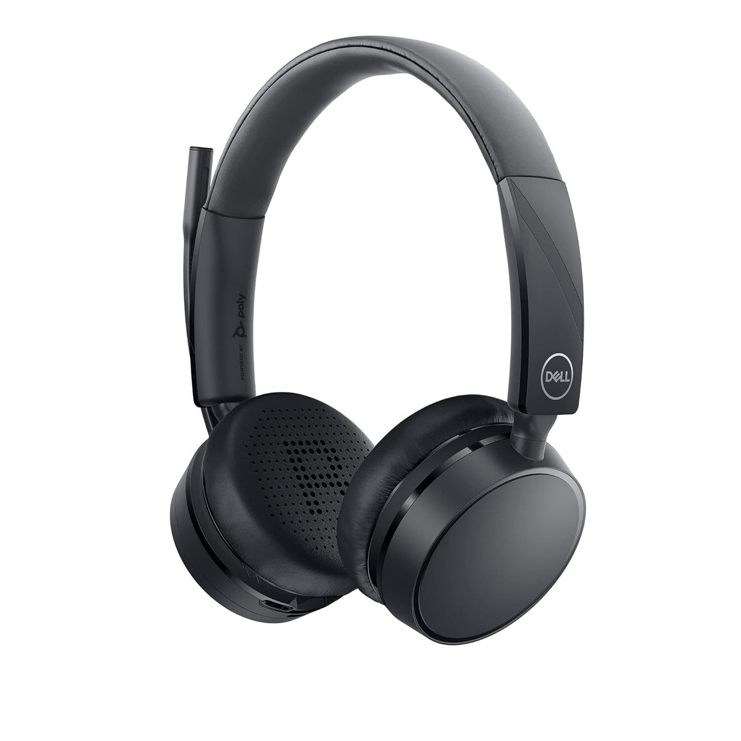 Dell WL5022 Pro Wireless Leatherette Headband Active Noise Cancellation Headset with Microphone - Black