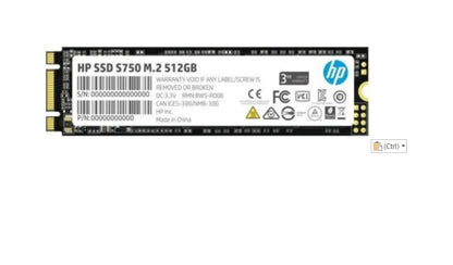 HP S750 512GB M.2 SSD SATA III 6Gb/s 3D NAND Internal SSD