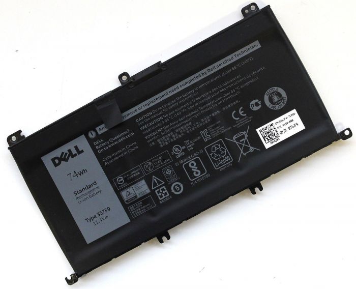 Dell 357F9 Original OEM 74WHr 6333mAh 11.1V 6 Cell Laptop Battery for Select Dell Laptops