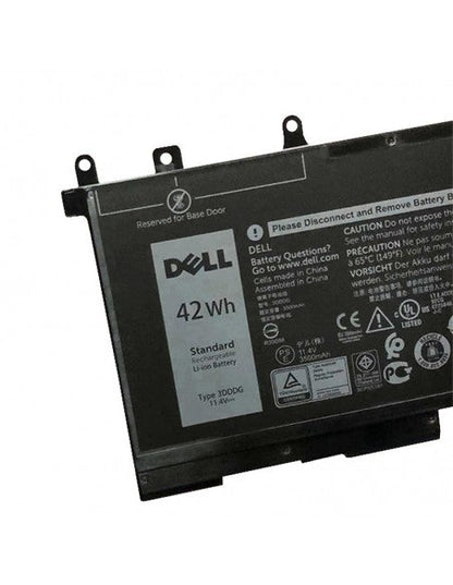 Dell 3DDDG Original OEM 42WHr 3500mAh 11.4V 3 Cell Laptop Battery for Select Dell Laptops