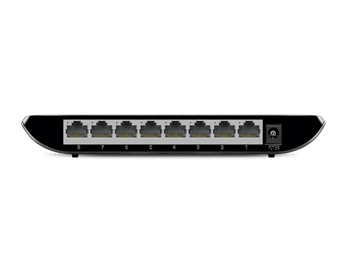 TP-Link 8 Port Gigabit Ethernet Network Switch Hub | Plug and Play | Desktop or Wall-Mount | Plastic Case Ethernet Splitter | Fanless | Traffic Optimization