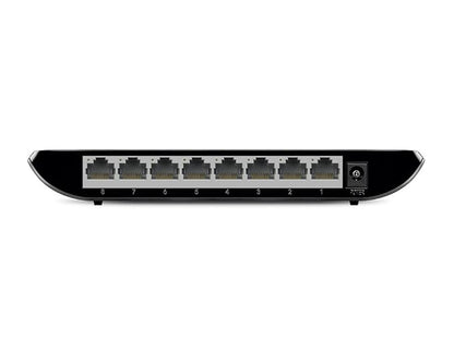 TP-Link 8 Port Gigabit Ethernet Network Switch Hub | Plug and Play | Desktop or Wall-Mount | Plastic Case Ethernet Splitter | Fanless | Traffic Optimization