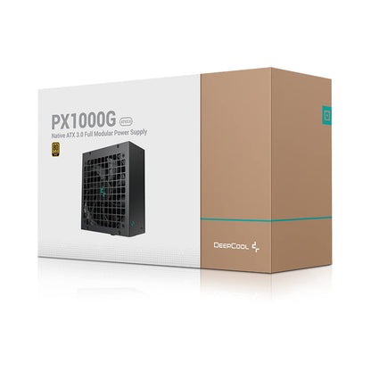 Deepcool PX1000G 1000 Watt 80 Plus Gold ATX 3.0 Fully Modular Power Supply Unit - Black