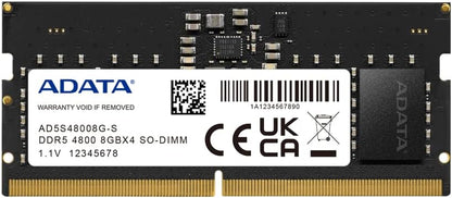 ADATA 8GB DDR5 RAM 4800MHz CL40 SO-DIMM Laptop Memory