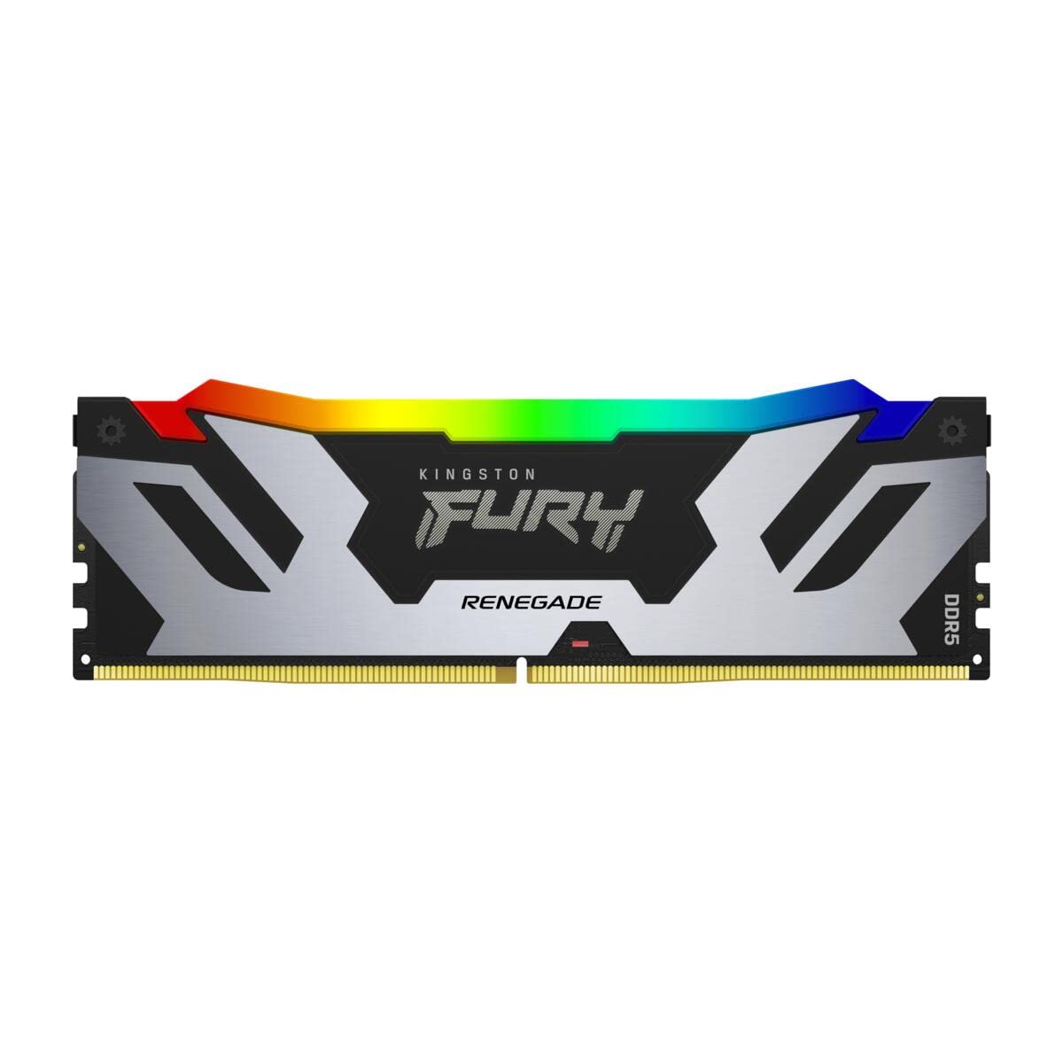 Kingston Fury Renegade RGB 64GB (2x32GB) DDR5 6000MHz CL32 DIMM Desktop Gaming Memory - Silver/Black