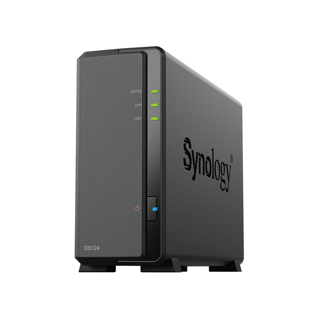 Synology DiskStation DS124 1-Bay Network Attached Storage Drive with Synology Cloud Sync - Black