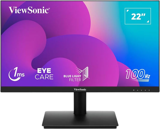 ViewSonic VA220-H 22" 100Hz 1080p FHD VA Panel Anti-Glare Monitor