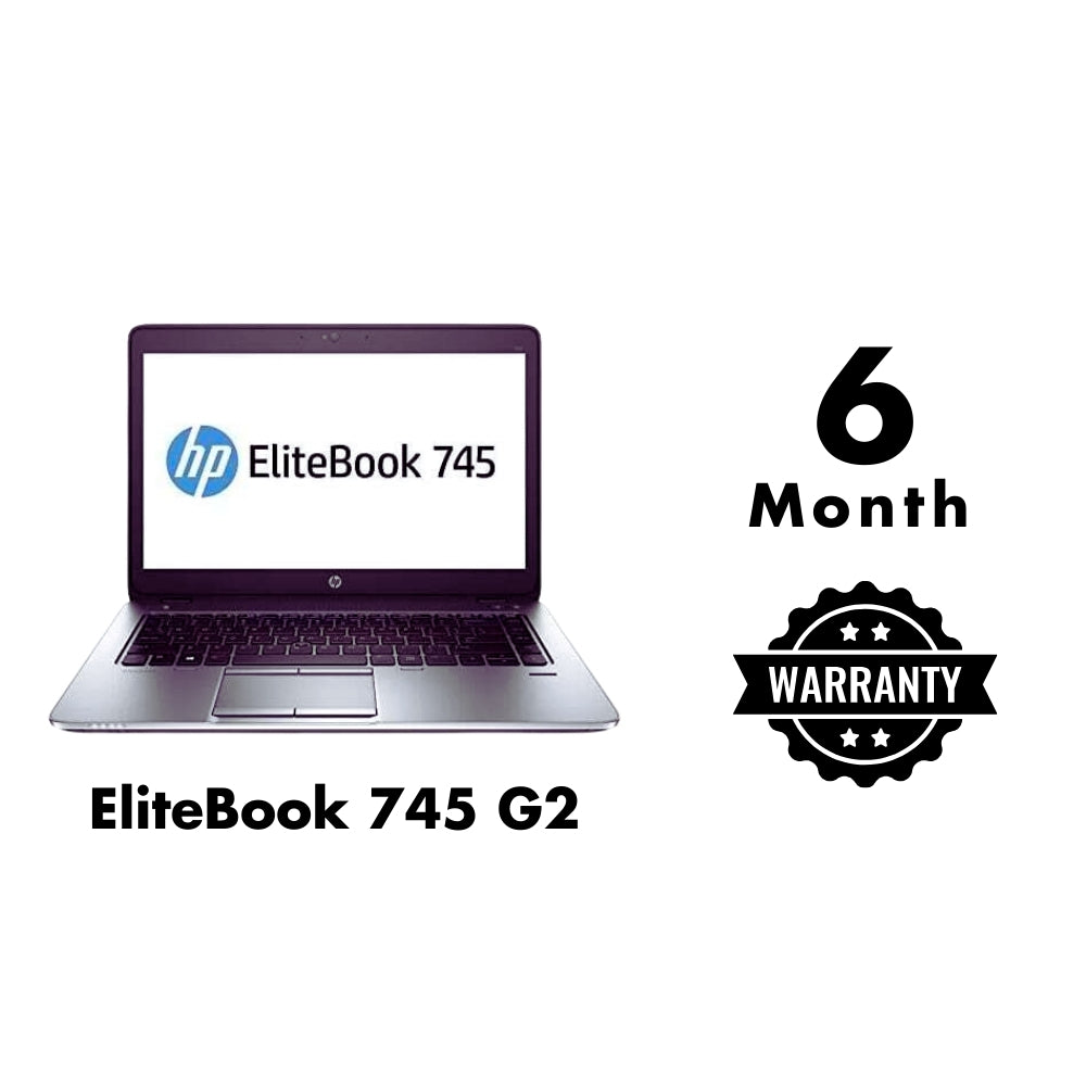 (Refurbished) HP EliteBook 745 G2 AMD A10 Pro 7350B 2.1GHz 8GB RAM 500GB HDD 14" screen Win 10 Pro
