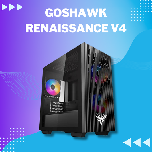 Goshawk Renaissance V4 Intel Core i5-12th Gen Desktop PC (Windows 11/16 GB RAM/500 GB SSD/1 TB HDD) with Wired Keyboard and Mouse, 2 Years Warranty