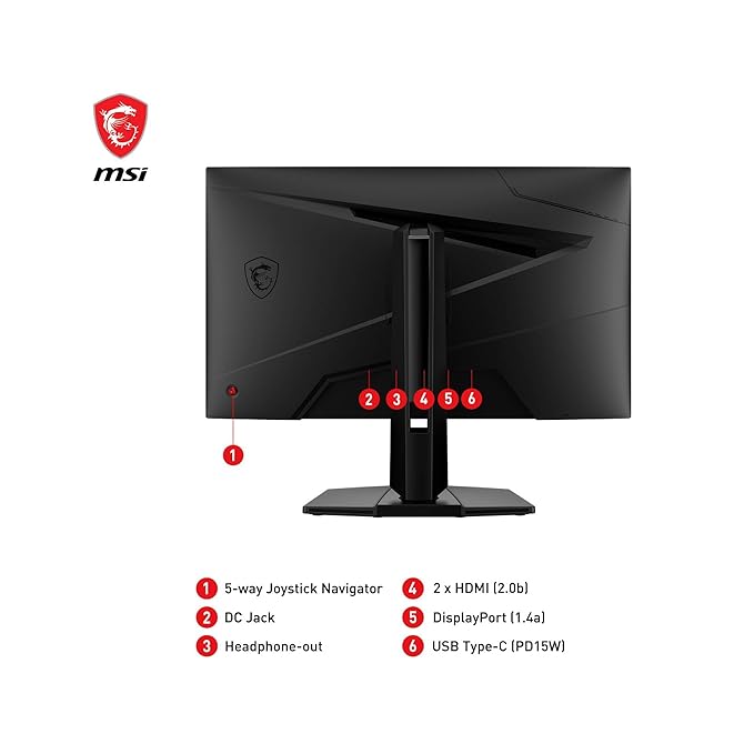 MSI G274QPF E2 27" WQHD 2560x1440 180Hz 1ms Rapid IPS Gaming Monitor with Adaptive-sync