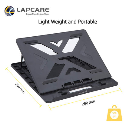 [RePacked]LAPCARE Laptop Riser 7 Level Height Adjustable Stand for Laptops & Tablets Upto 14" inch