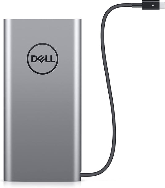 Dell PW7018LC 65W 5V 6 Cell USB-C Notebook Power Bank Plus - Silver