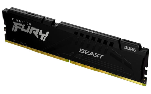 Kingston Fury Beast 16GB DDR5 RAM 5600MHz CL40 UDIMM Desktop Memory - Black