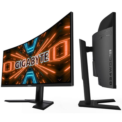 GIGABYTE G34WQC A 34-inch 144Hz Ultra-Wide Curved Gaming LED Monitor