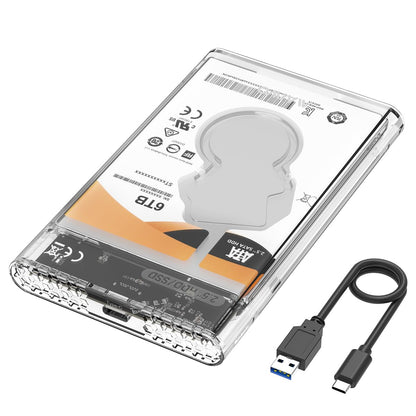 MAIWO 2.5" SATA SSD/HDD Tool-Free USB C to SATA External Hard Drive Enclosure