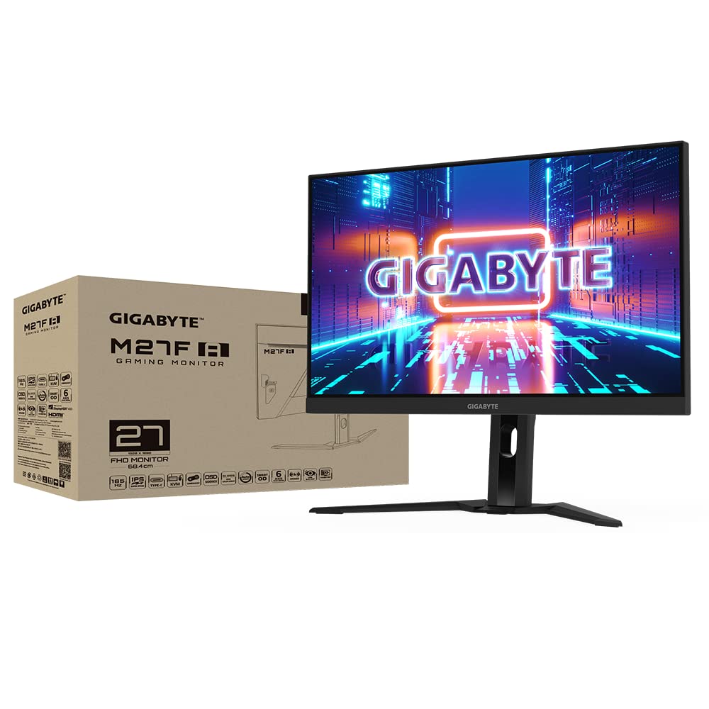 GIGABYTE M27F A 27 Inch 165Hz 1920X1080 IPS FHD Display KVM Gaming Monitor