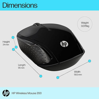 [RePacked] HP Wireless Optical Mouse 200 (Black)