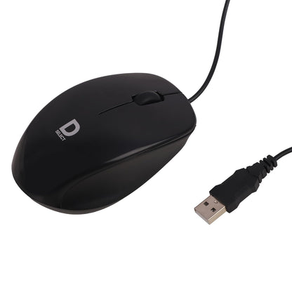 Dell Exclusive D SELECT DS111 1200DPI USB Type A Optical Wired Mouse - Black