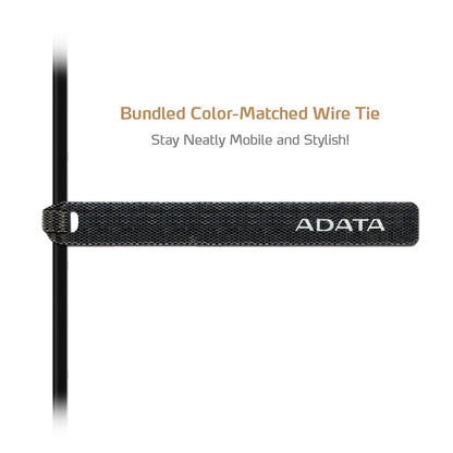 ADATA MFI Certified Lightning Micro USB Data Cable for Apple Devices - Black