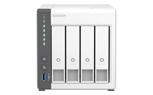 QNAP TS-433 Quad Core 4 Bay Network Attached Storage Enclosure - White